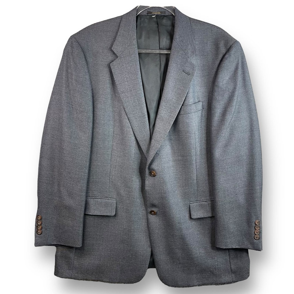 Hart‎ Schaffner & Marx Mens Sport Coat Size 44 R Blue